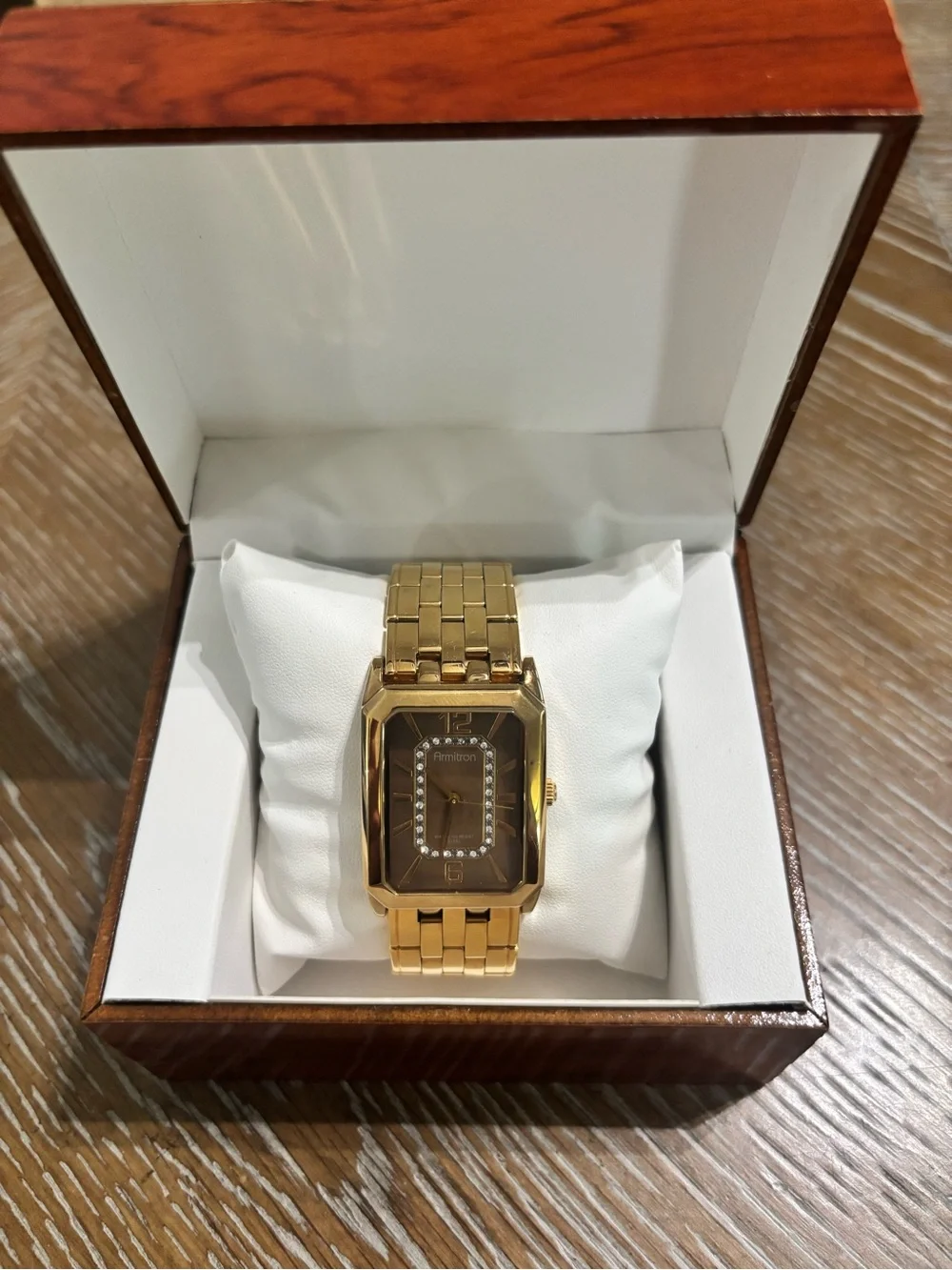 Armitron Gold-Tone Tank Watch